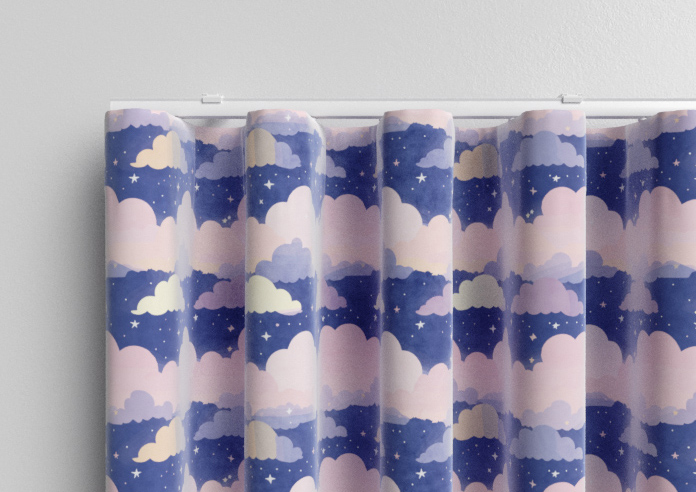 Cloudy Cosmos, Purple Twilight - Made to Measure Curtains - Image 13